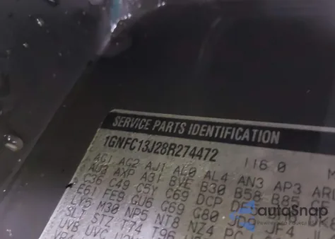 2008 Chevrolet Tahoe Ltz z USA, uszkodzony, nr VIN 1GNFC13J28R274472